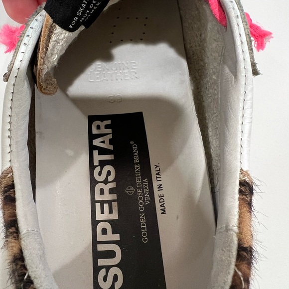 Golden goose. Superstar. Cheetah with pink laces. Size 39 - Picture 6 of 6